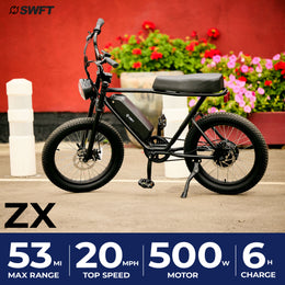 SWFT Zip - 500W Class-2 All-Terrain E-bike with Pedal Assist